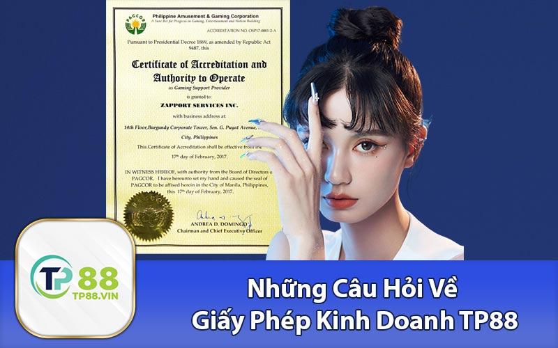 Những Câu Hỏi Về Giấy Phép Kinh Doanh TP88